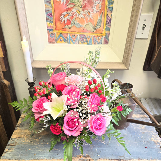 Pink Delights Basket