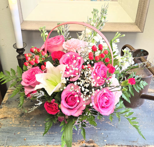 Pink Delights Basket