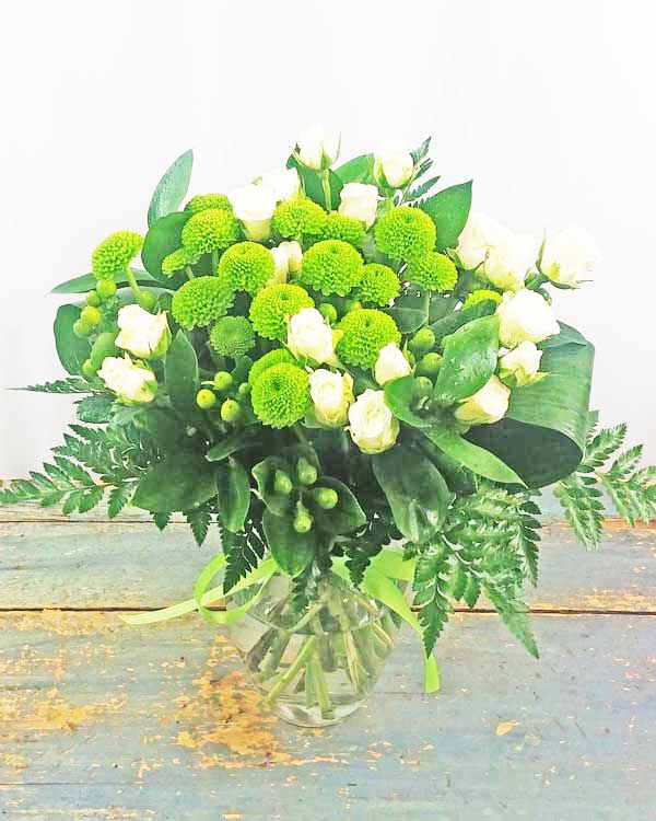 GREEN POM BOUQUET