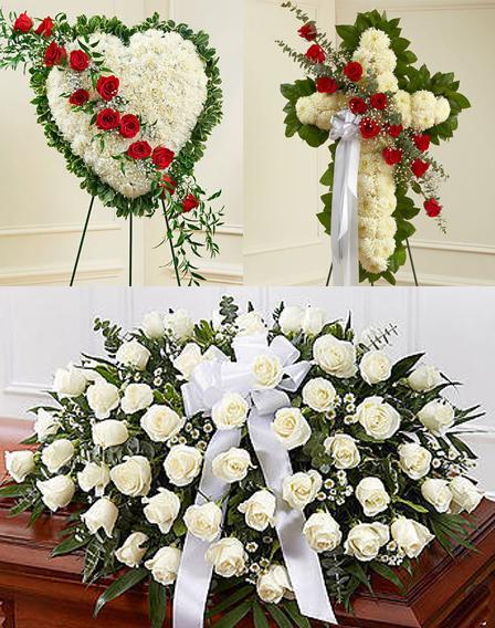 Red & White Funeral Package