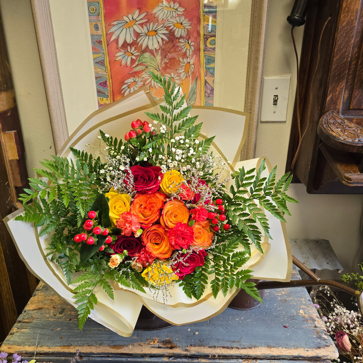 Autumn Sunset Hand-Tied Bouquet