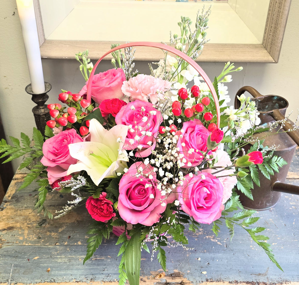 Pink Delights Basket