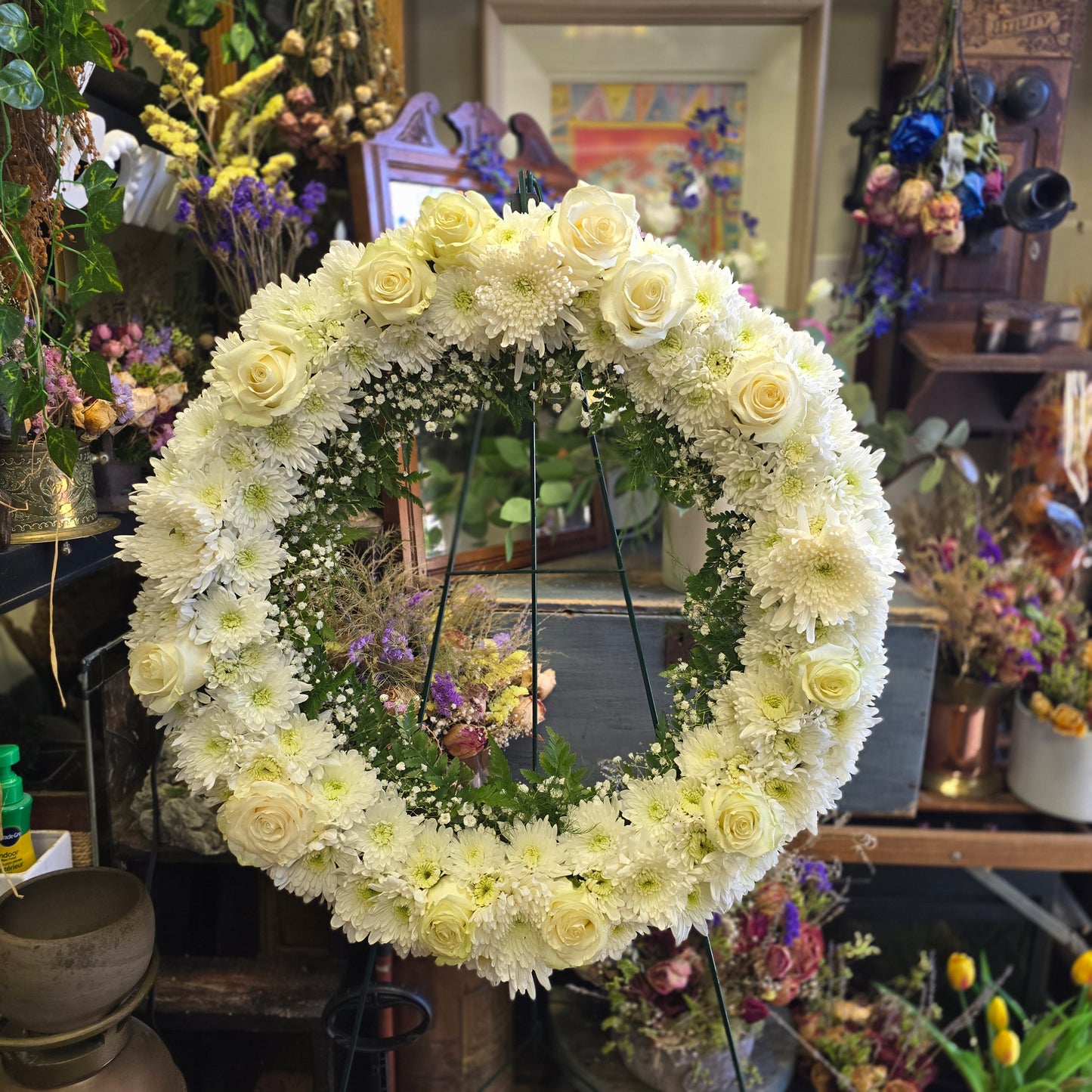Sympathy Funeral Package 1 (1 Casket Spray, 1 Round Wreath, 1 Standing Spray)