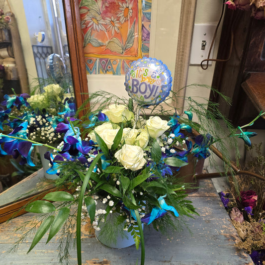 Hello Baby Boy Bouquet