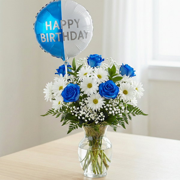 Blue Skies Birthday Arrangement