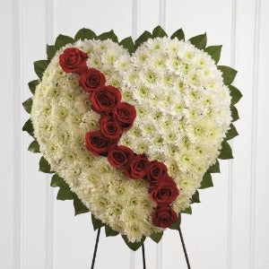 Broken Heart Funeral Wreath