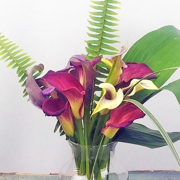 The Delightful Calla Lilies Bouquet (One Dozen)
