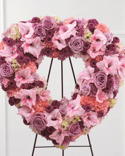 ETERNAL REST HEART WREATH