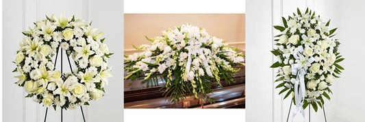 Sympathy Funeral Package 1 (1 Casket Spray, 1 Round Wreath, 1 Standing Spray)