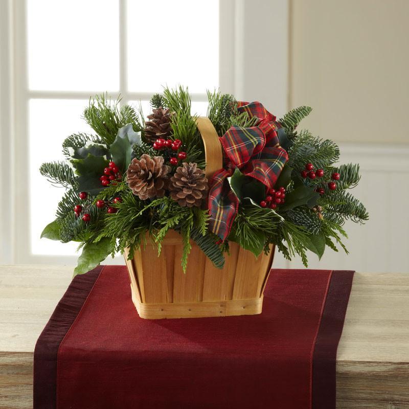 Bouquet - Christmas Coziness??Basket  J-B10-5139