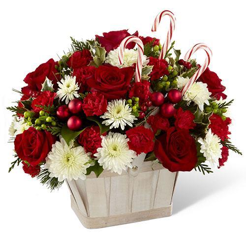 Candy Cane Lane Basket
