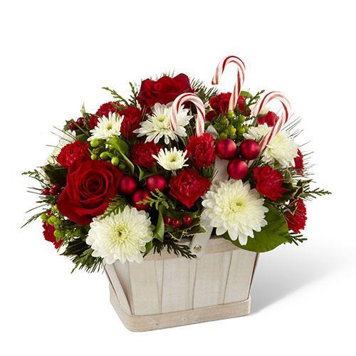 Candy Cane Lane Basket