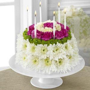 Floral Cake - The Wonderful Wishes??Floral Cake J-D2-4896